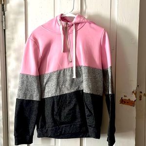 Tri- colored hoodie